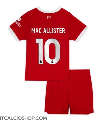 Liverpool Alexis Mac Allister #10 Prima Maglia Bambino 2023-24 Manica Corta (+ Pantaloni corti)